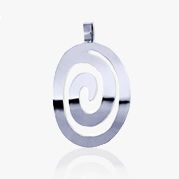 Whirl Round Earrings and pendant .925 Sterling silver