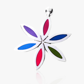 Color and spring  Earrings and pendant .925 Sterling silver