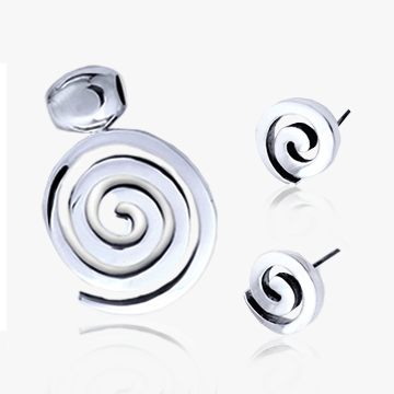 Maze Earrings and pendant .925 Sterling silver