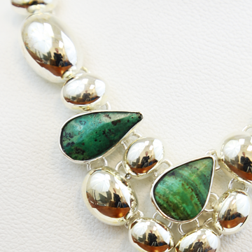 Chrysocolla Sterling Silver Necklace