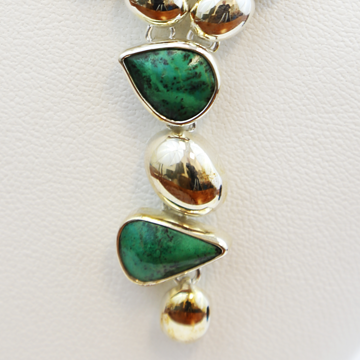 Chrysocolla Sterling Silver Necklace