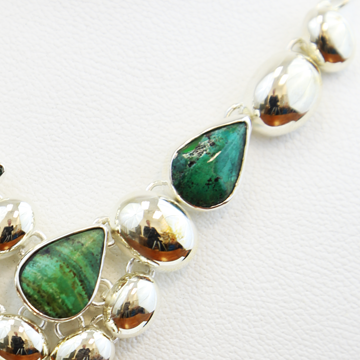 Chrysocolla Sterling Silver Necklace