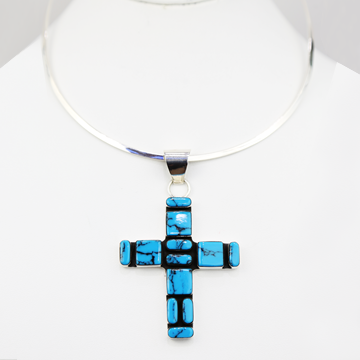 Turquoise Cross pendant