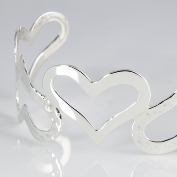 Chain of love cuff bracelet