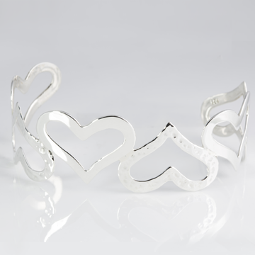 Chain of love cuff bracelet