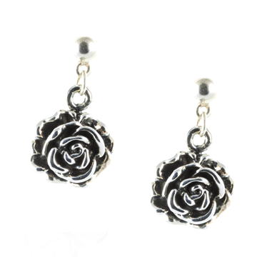 Classic rose earrings