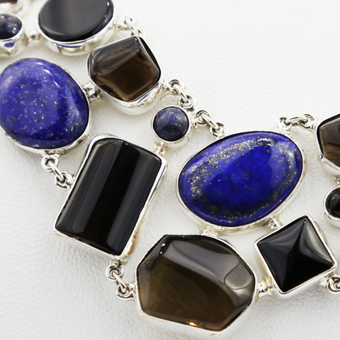 Lapis lazuli, Smoky Quartz, Onyx 