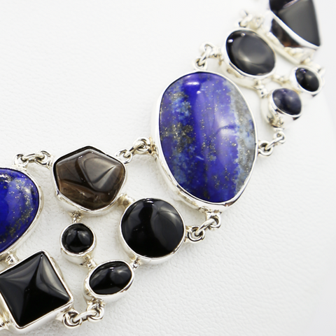 Lapis lazuli, Smoky Quartz, Onyx 